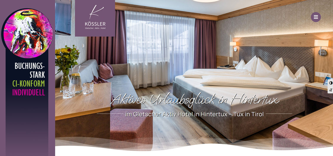 Webdesign Werbeagentur für Hotels Tirol