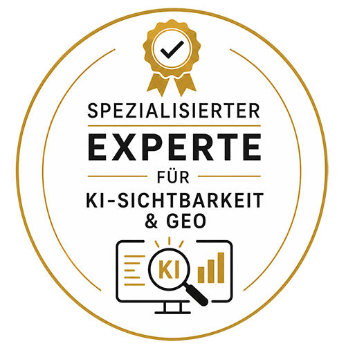Spezialisierter Experte für KI-Sichtbarkeit und GEO der Werbeagentur eTouristik, Spezialist für Hotel-Marketing. KI-generiertes Foto.