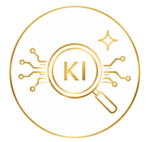 KI WEB Icon GEO + SEO der Werbeagentur eTouristik - Spezialist für Hotelmarketing. KI-generiertes Foto.